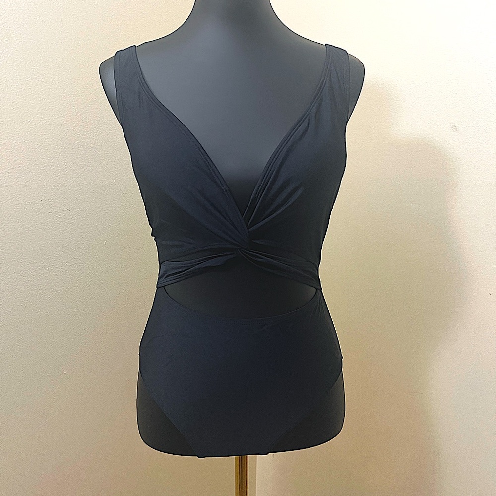 Black cutout one piece
